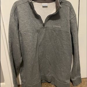 Columbia Gray 1/4 Zip Pullover